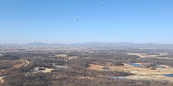 North Korea as viewed from the Dora Observatory in 2018
