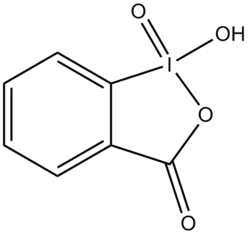 Structure of the oxidising agent 2-iodoxybenzoic acid