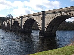 Thomas Telford's Dunkeld Bridge crossing the River Tay
