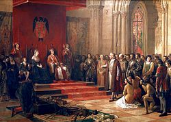 The return of Columbus, 1493
