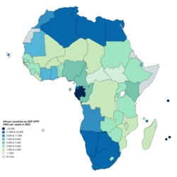 African countries by GDP (PPP) per capita in 2023