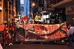 Protests in Porto Alegre against increases of bus fare prices