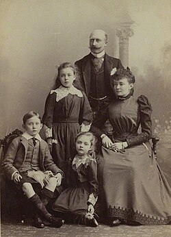 The Duke and Duchess of Connaught with their three children, 1893
