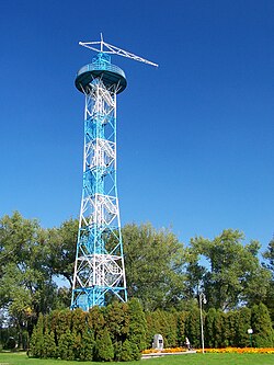 Parachute Tower in Katowice, one of the symbols of the Polish Defense of Katowice in 1939