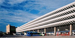 After two unsuccessful proposals to demolish Preston bus station (1969, Lancashire, UK), it gained Grade II listed building status in September 2013.