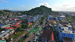 Spanish can be found in many place names, shown here the city of San Fernando.