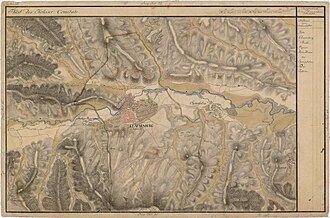 Clausenburg in the Grand Duchy of Transylvania maps, 1769–1773. Josephinische Landesaufnahme
