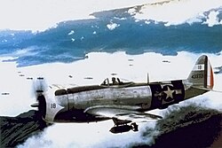 Mexican P-47D Thunderbolt over the Philippines (1945)