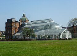 The People's Palace museum and Winter Garden on Glasgow Green