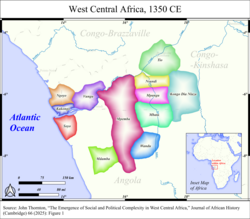 States of the western Congo Basin, c. 1350