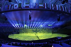 A scene from the opening ceremony