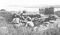 Indian 10-Pounder Mountain Gun crew in German East Africa