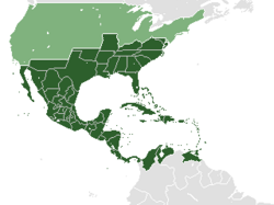 Dark green indicates the reach of the Golden Circle, an aspirational empire for American slave owners