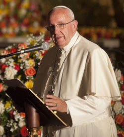 Francis in Quito, Ecuador, 2015