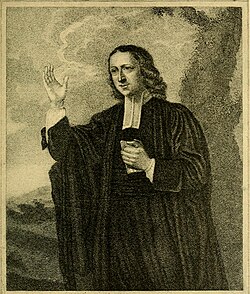 John Wesley, founder of Methodism, preaching in the open air