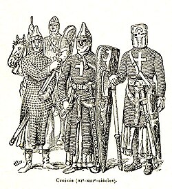 Depiction of Crusaders from a 1922 edition of Petit Larousse