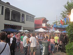 Bastille Day celebrations on Ponce de Leon Street, 2013.