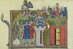 After the successful siege of Jerusalem in 1099, Godfrey of Bouillon, leader of the First Crusade, became the first ruler of the Kingdom of Jerusalem.