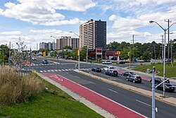 Eglinton Avenue is a major east–west roadway that passes through Scarborough.