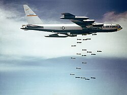 Tens of thousands of Vietnamese civilians were killed during the bombing of North Vietnam in Operation Rolling Thunder.[276]