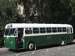 Preserved 1965 AEC Regal VI formerly operated by the Metropolitan Transport Trust in Perth, Australia