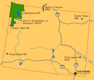 National Park Service sites map