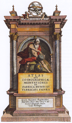 Frontispiece of the 1595 Atlas of Mercator
