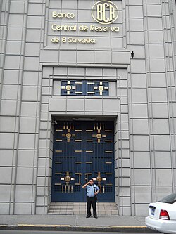 Façade of the Central Reserve Bank of El Salvador