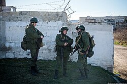 Russian troops in Crimea, March 2014