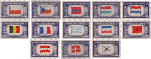 Overrun Countries stamps