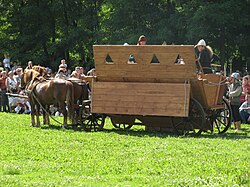 A Hussite war wagon: it enabled peasants to defeat knights