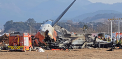 Wreckage of Jeju Air Flight 2216