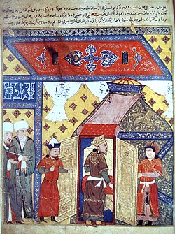 In Ilkhanate Persia, Ghazan converted to Islam and recognized Kublai Khan as his suzerain.