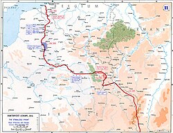 Map of the Western Front, 1915–16