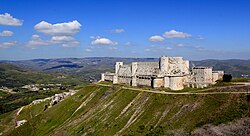 Krak des Chevaliers overlooking Homs