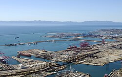 The combined Port of Los Angeles-Port of Long Beach is the largest port in the U.S. by import volume and one of the busiest ports in the world.