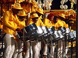 Steelpan band at Carnival