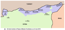 YPG-controlled territory, June 2015