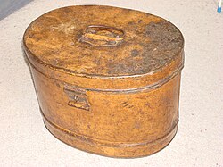 Hat boxes may be made of a variety of materials, including metal.