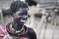 Scarified woman, South Sudan, 2011