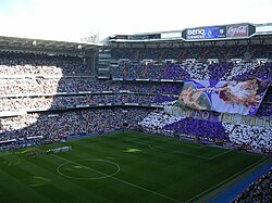 Real Madrid supporters during the October 1, 2006 El Derbi madrileño match held at the Santiago Bernabéu