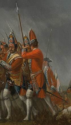 A sergeant of a grenadier company of the 4th Regiment of Foot at the Battle of Culloden in 1746