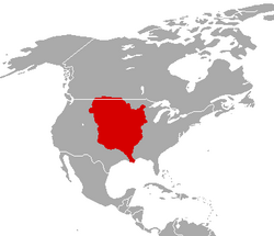 Map of Louisiana in 1800