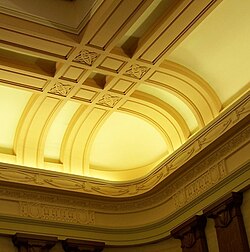 Ornamental interior of the courtroom