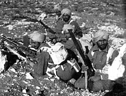 Indian Army Sikh personnel in action during the successful Operation Crusader in December 1941