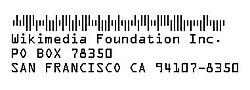 Example of an Intelligent Mail barcode