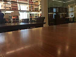 Reading room for researchers at Library Hall in 2019