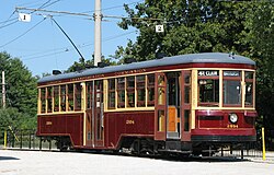 Peter Witt streetcar at the Halton County Radial Railway