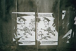 Anti-Saakashvili poster in Tbilisi, 2006