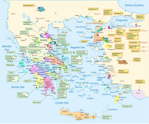 Greece according to the Iliad